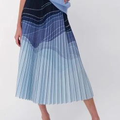 SPANNER GRADIENT PLEATED SKIRT