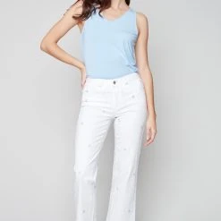 Charlie B DAISY EMBROIDERED JEAN