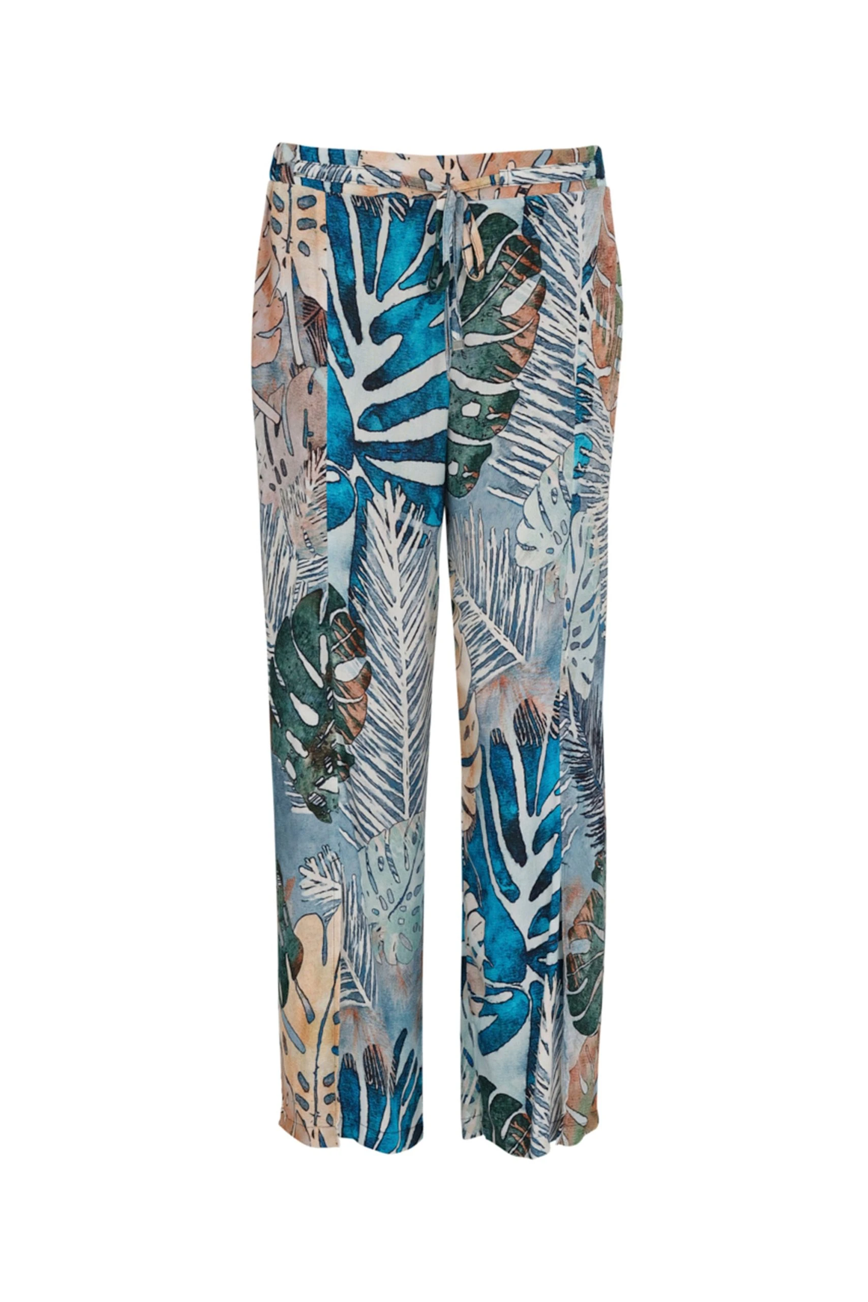 Dolcezza TROPICAL BLUE WIDE LEG PANT