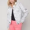 Charlie B NEWSPAPER PRINT JEAN JACKET