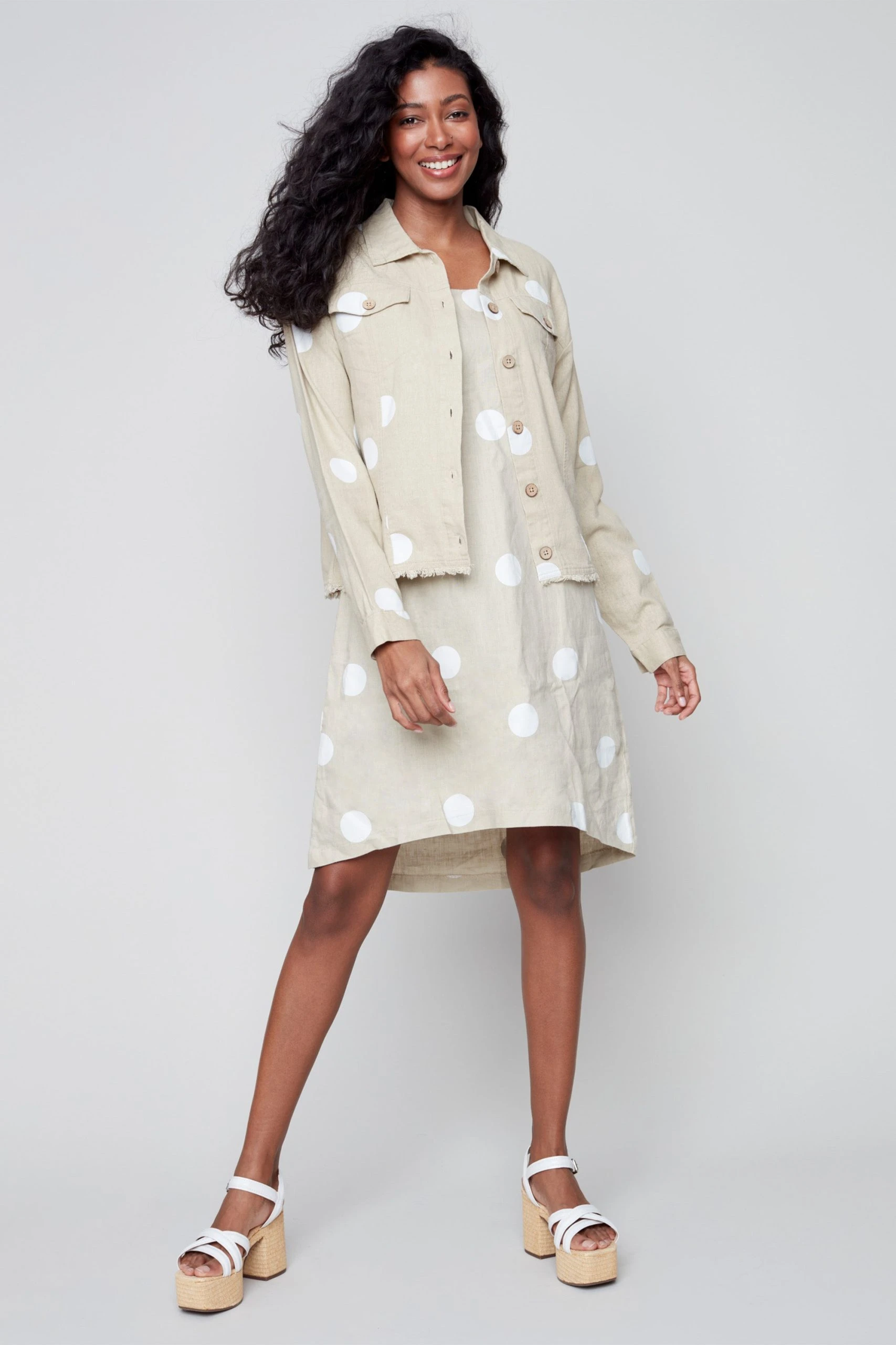 Charlie B POLKA DOT JACKET