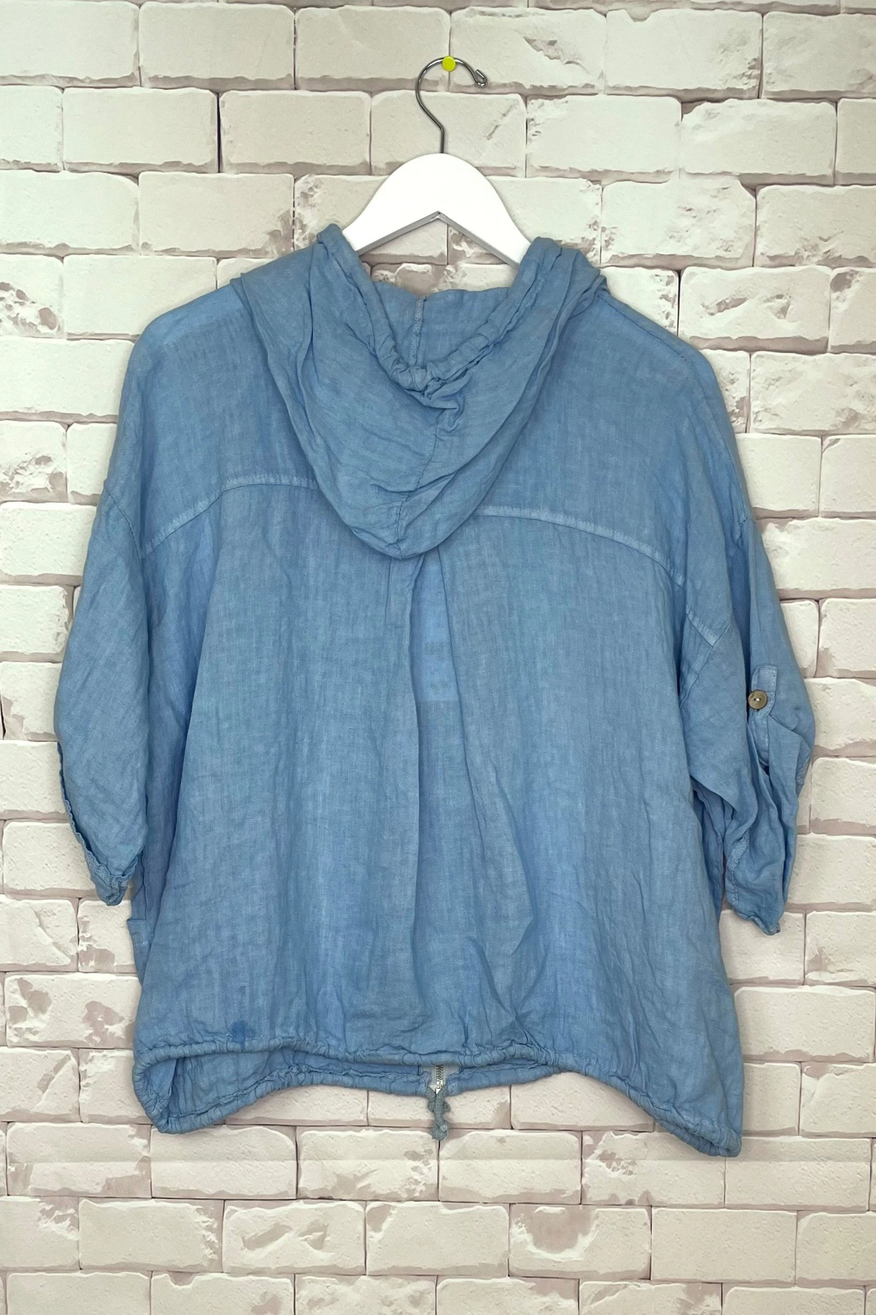 CHERISHH LINEN HOODIE JACKET - Image 2