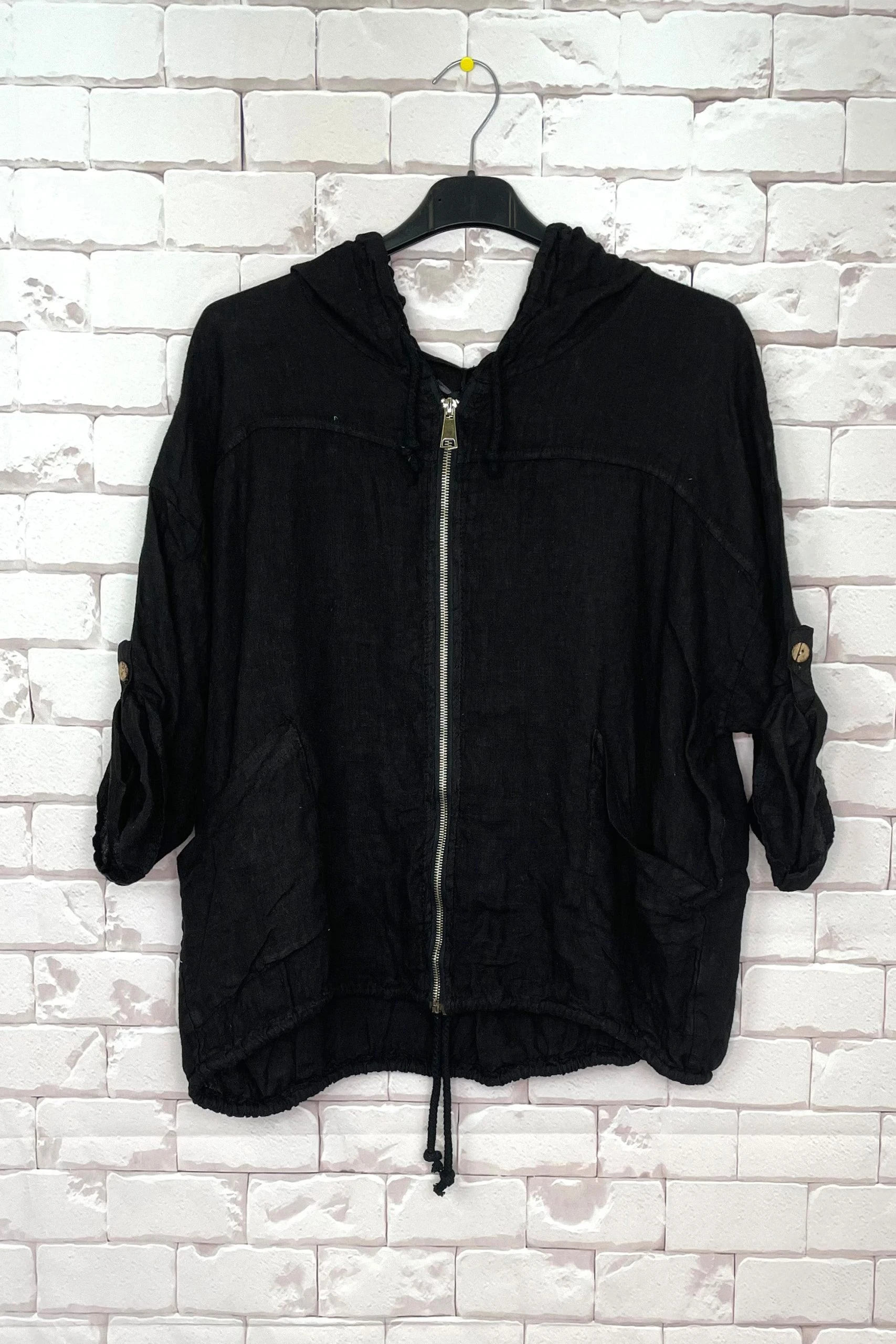CHERISHH LINEN HOODIE JACKET - Image 3