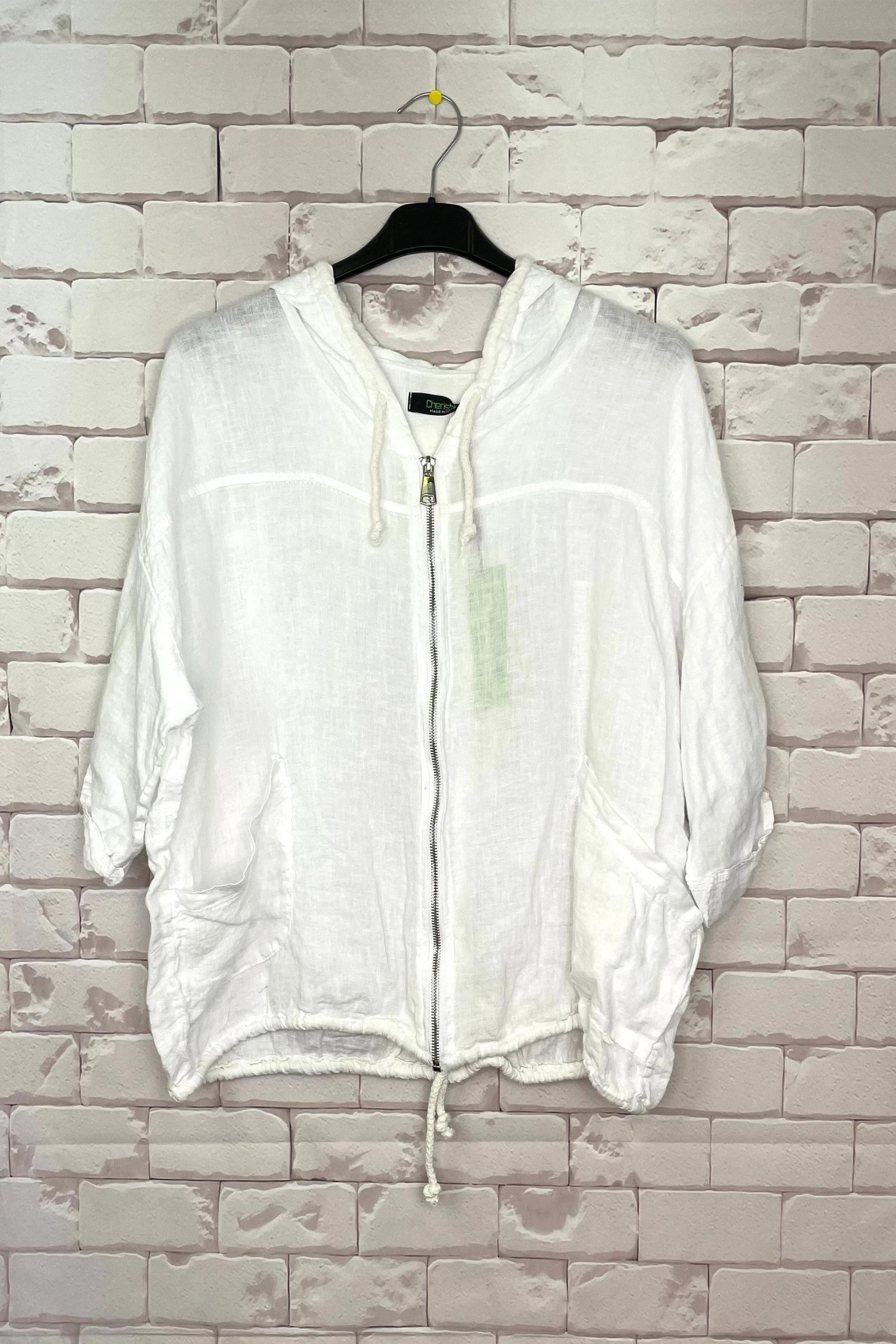 CHERISHH LINEN HOODIE JACKET - Image 5
