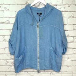 CHERISHH LINEN HOODIE JACKET
