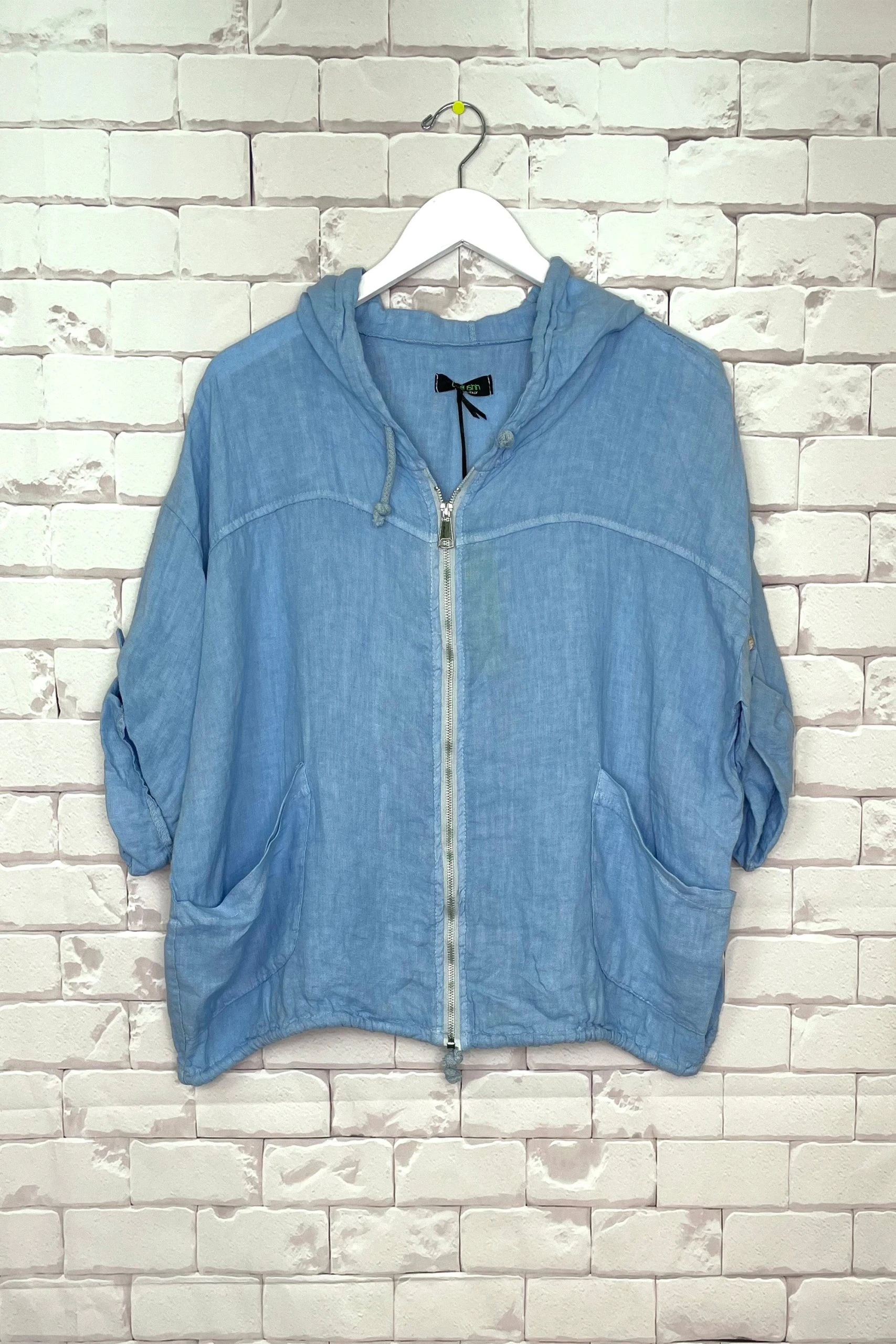 CHERISHH LINEN HOODIE JACKET