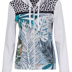Dolcezza TROPICAL BLUE HOODIE JACKET
