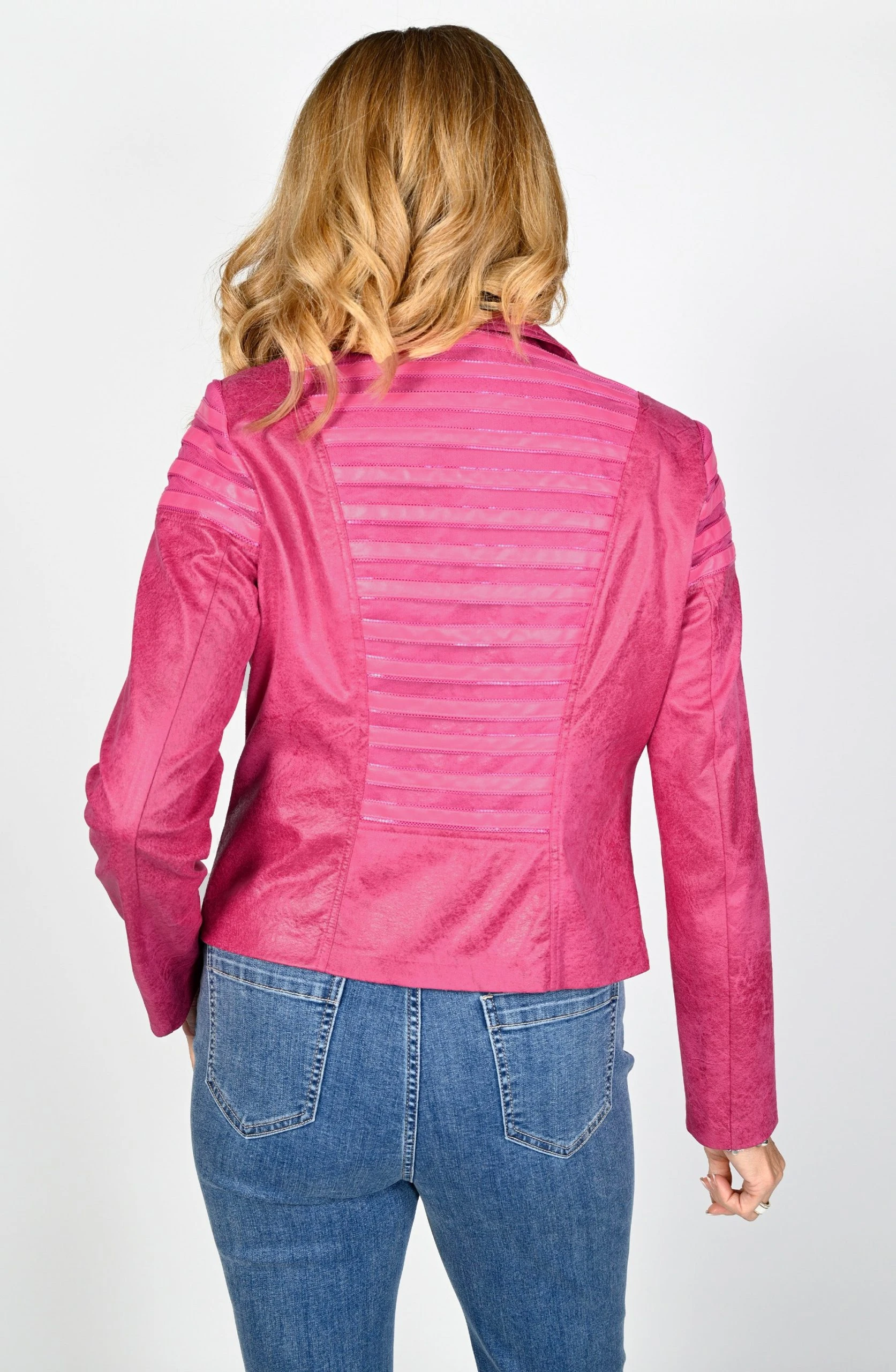 Frank Lyman FUCHSIA MOTO JACKET - Image 2