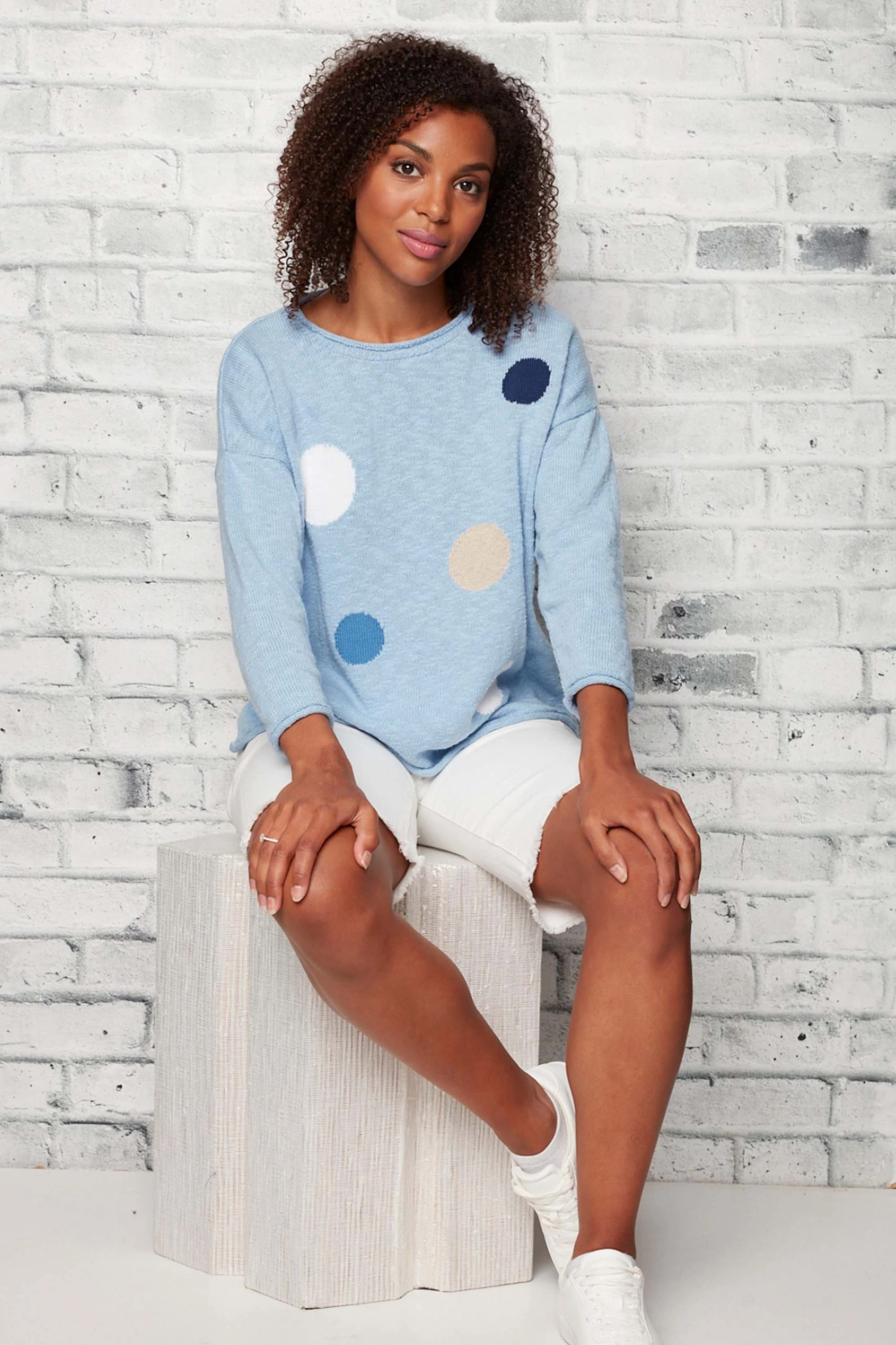 COTTON COUNTRY Colourful Dot Pullover - Image 2