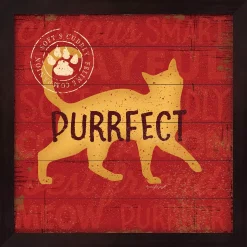 Metaverse Purrrfect Cat By Jennifer Pugh Framed Art