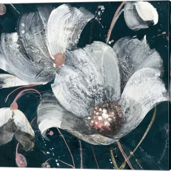 Metaverse Transluncent Poppies Navy By Albena Hristova Canvas Art