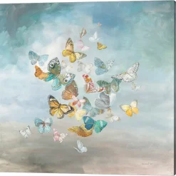 Metaverse Beautiful Butterflies By Danhui Nai Canvas Art
