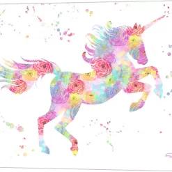 Metaverse Unicorn White By Ramona Murdock Canvas Art