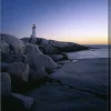 Metaverse Peggys Cove Lighthouse At Night, Nova Scotia, Canada By Panoramic Images Canvas Art