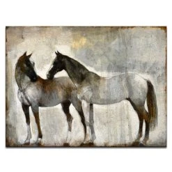 Ready2HangArt 'Gentle' Equestrian Canvas Wall Art, 40x30