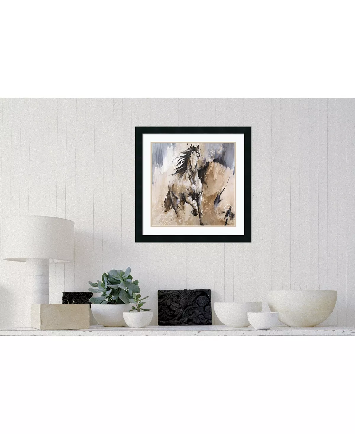 Amanti Art Frison Horse Framed Art Print - Image 4