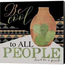 Metaverse Be Cool Cactus By Longfellow Designs Canvas Art