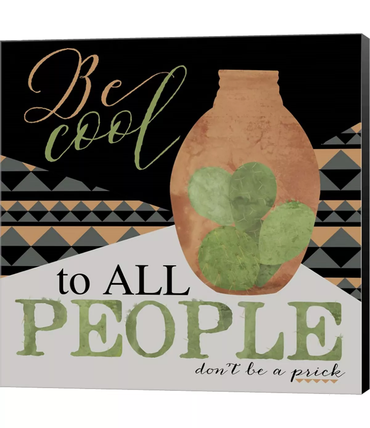 Metaverse Be Cool Cactus By Longfellow Designs Canvas Art