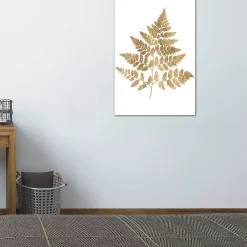 ICanvas Graphic Gold Fern I By Studio W Gallery-Wrapped Canvas Print (26 X 18 X 0.75)