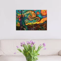 ICanvas Starry Night By Dean Russo Gallery-Wrapped Canvas Print (26 X 40 X 0.75)