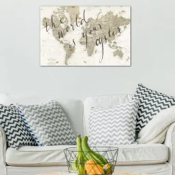 ICanvas The World Is Your Oyster By Sara Zieve Miller Gallery-Wrapped Canvas Print (26 X 40 X 0.75)