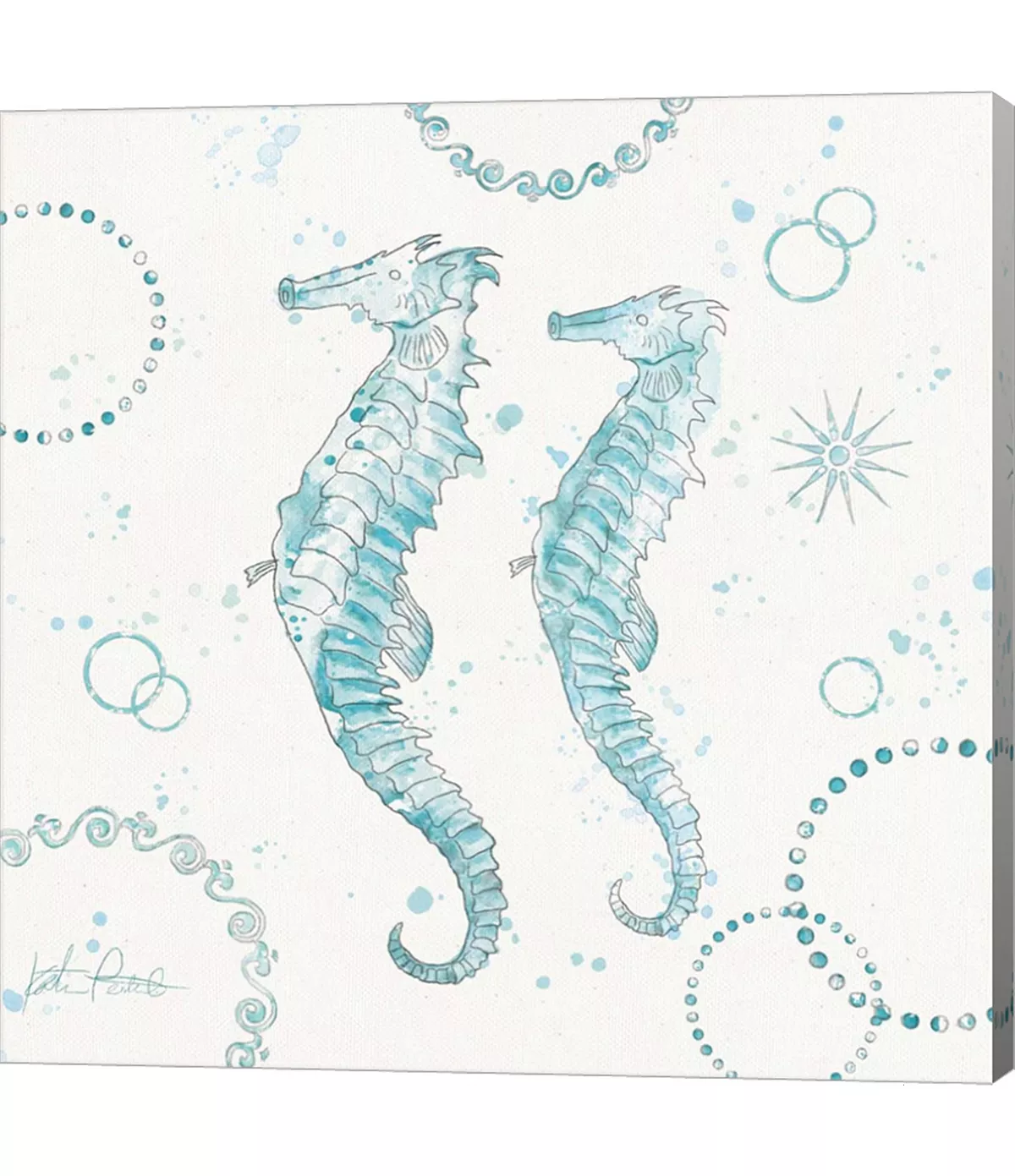 Metaverse Coastal Splash III By Katie Pertiet Canvas Art