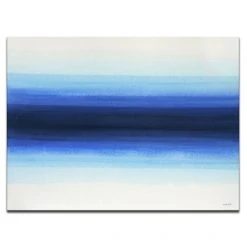 Ready2HangArt 'Deepest' Blue Abstract Canvas Wall Art, 30x40