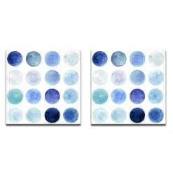 Ready2HangArt 'Blue Lunar I/II' 2 Piece Abstract Canvas Wall Art Set