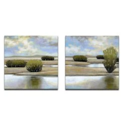 Ready2HangArt 'Desert Water I/II' 2 Piece Canvas Wall Art Set