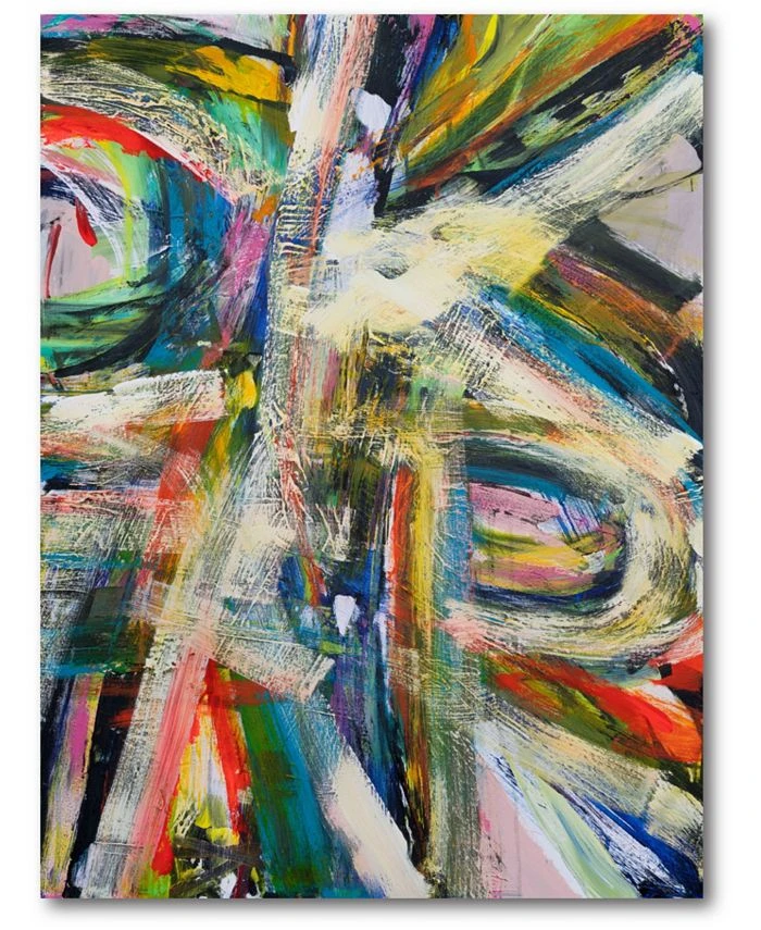 COURTSIDE MARKET Abstract Colors Gallery-Wrapped Canvas Wall Art - 12 X 18