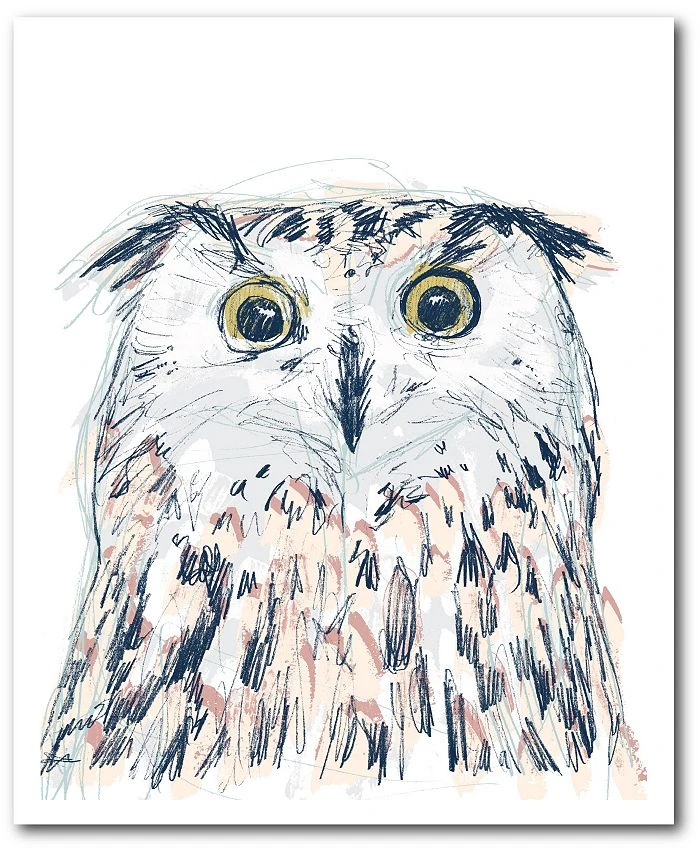 COURTSIDE MARKET GG Funky Owl Portrait II Gallery-Wrapped Canvas Wall Art - 18 X 24