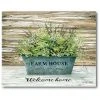 COURTSIDE MARKET Farmhouse Welcome Gallery-Wrapped Canvas Wall Art - 16 X 20