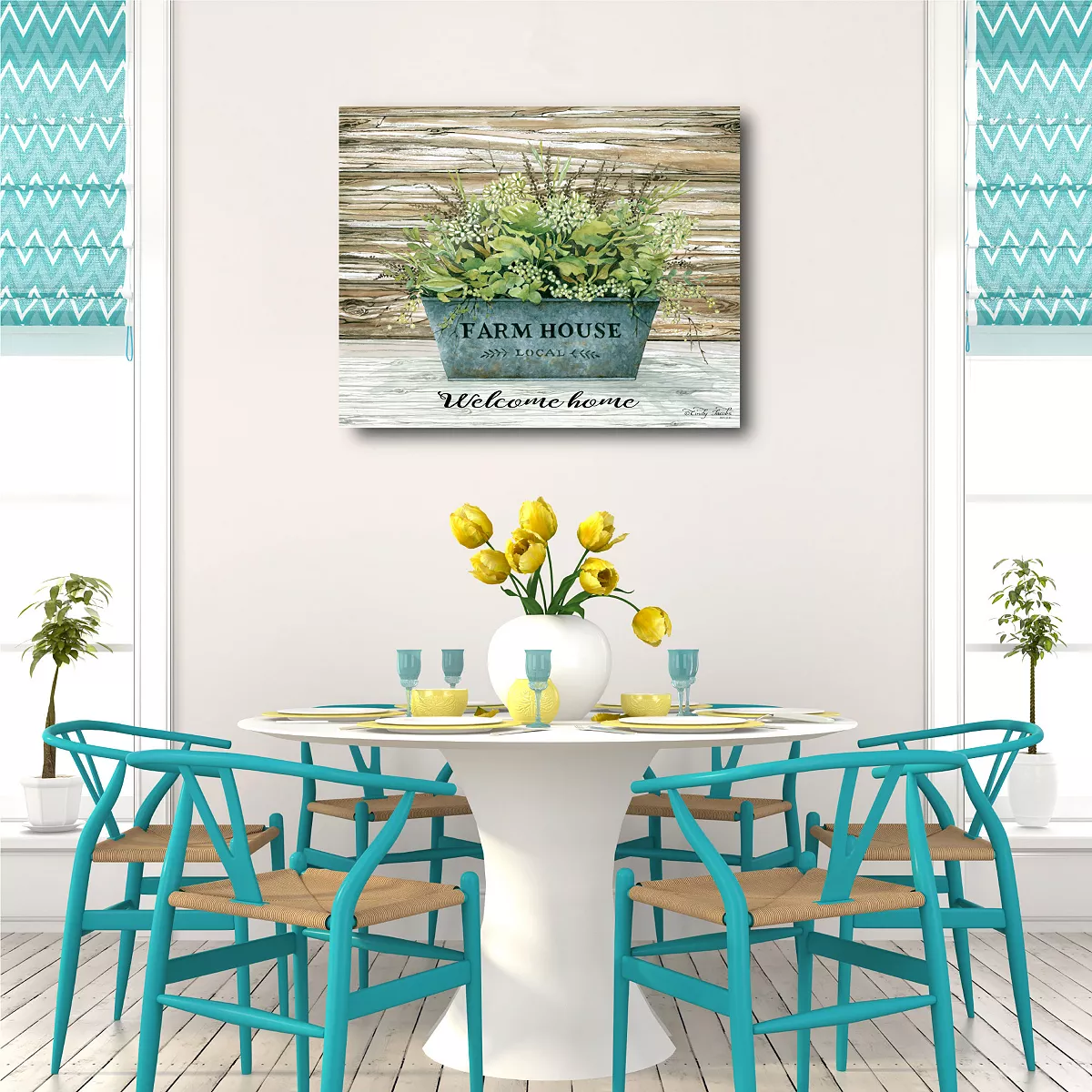 COURTSIDE MARKET Farmhouse Welcome Gallery-Wrapped Canvas Wall Art - 16 X 20 - Image 2