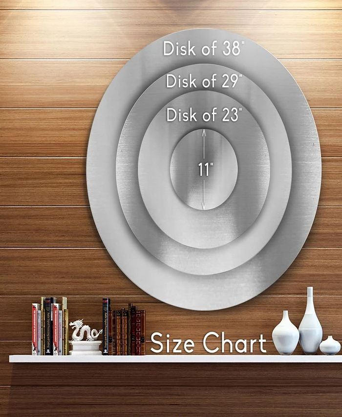 Design Art Art 'Music And Rhythm' Abstract Metal Circle Wall Art - 36 X 36 - Image 4