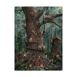 Trademark Global Jeff Tift 'Gnomes Sweet Home' Canvas Art - 24 X 18 X 2
