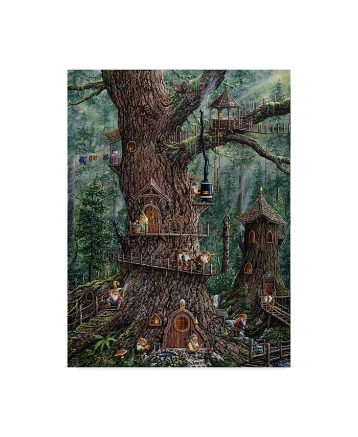 Trademark Global Jeff Tift 'Gnomes Sweet Home' Canvas Art - 24 X 18 X 2