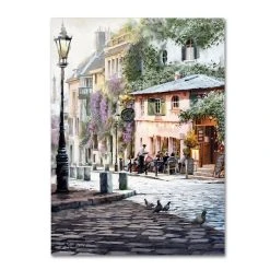 Trademark Global He Macneil Studio 'Sunshine Cafe' Canvas Art - 24 X 32
