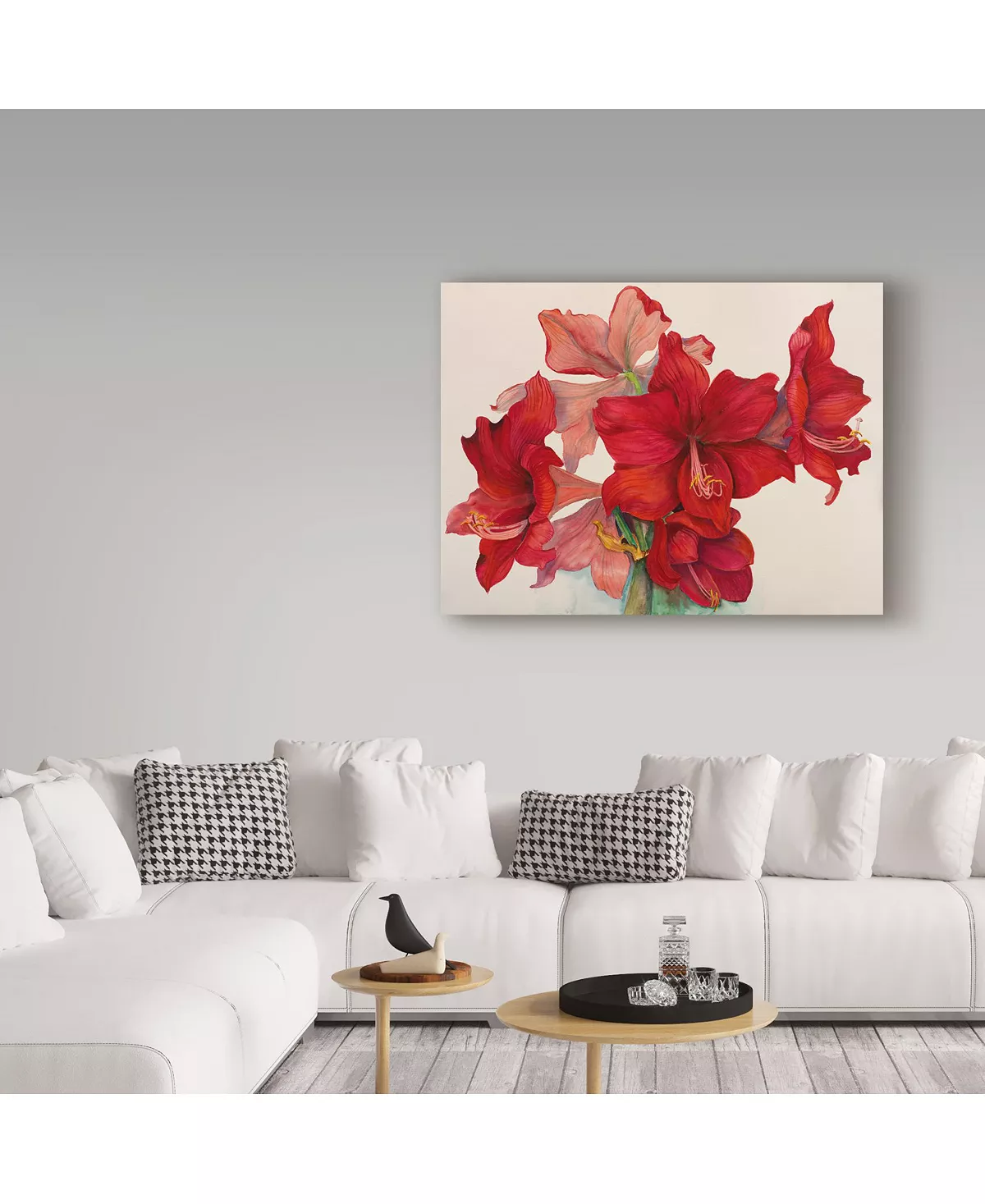 Trademark Global Joanne Porter 'Holiday Amaryllis' Canvas Art - 24 X 32 - Image 3