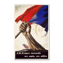 Trademark Global 'Poster For Liberation Of France' Canvas Art - 19 X 14