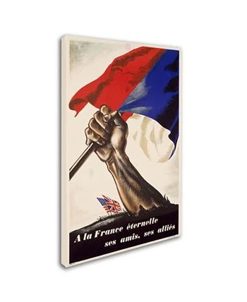 Trademark Global 'Poster For Liberation Of France' Canvas Art - 19 X 14 - Image 2
