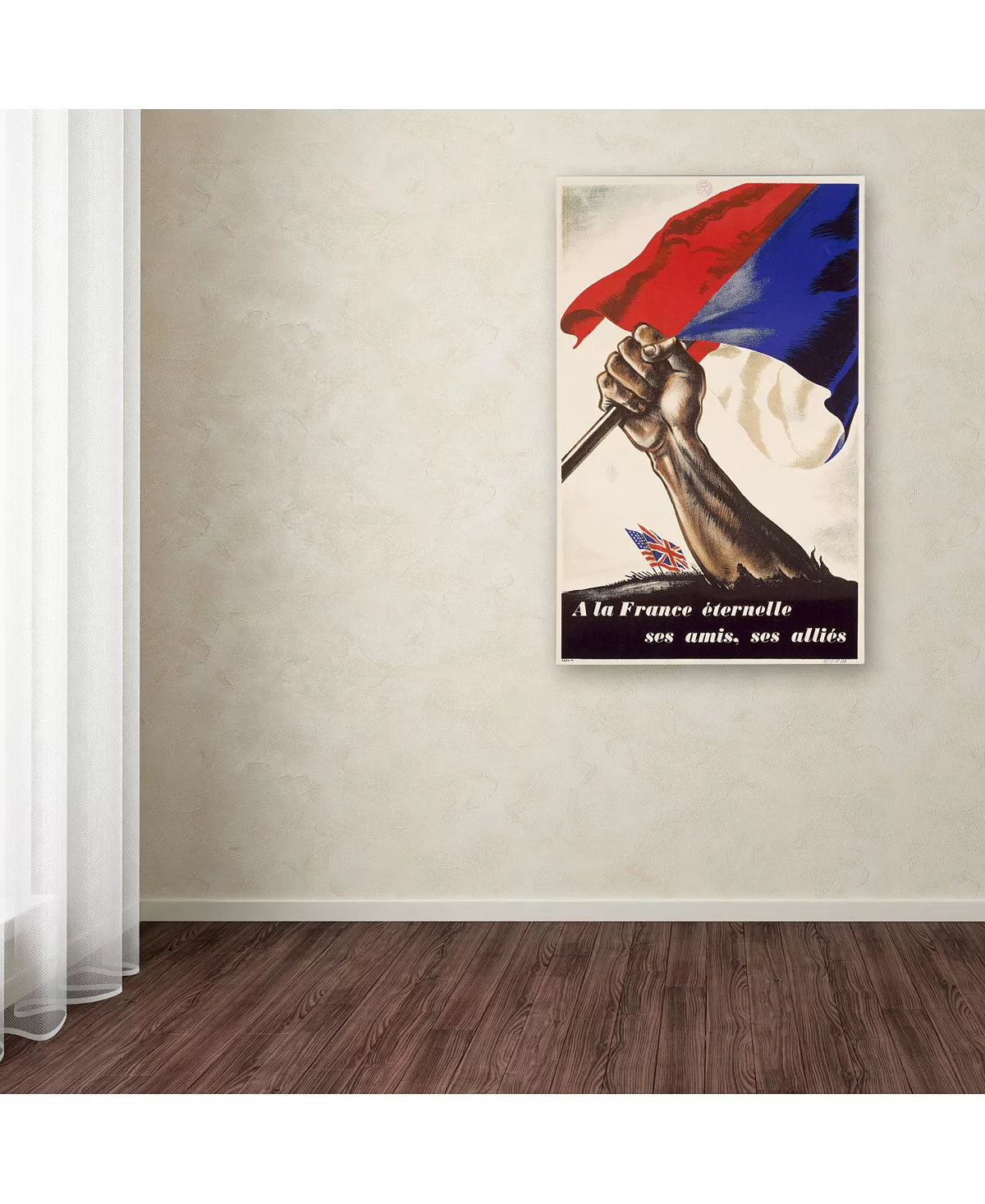 Trademark Global 'Poster For Liberation Of France' Canvas Art - 19 X 14 - Image 3