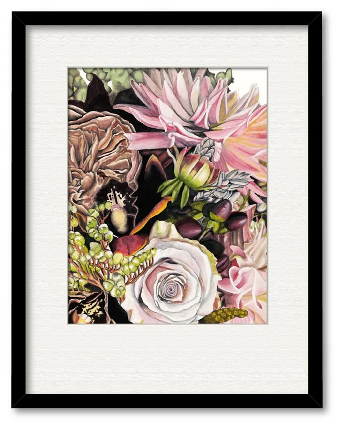 COURTSIDE MARKET At The Pond II 16 X 20 Framed And Matted Art