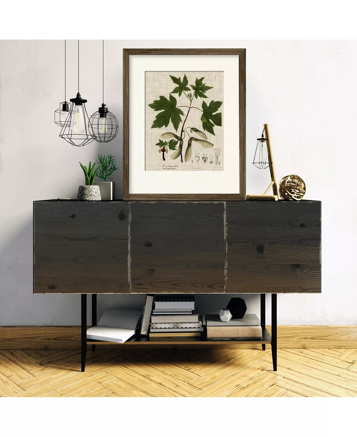 COURTSIDE MARKET Botanical Flame 16 X 20 Framed And Matted Art - Image 2