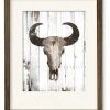 COURTSIDE MARKET Deer Buck Skull 16 X 20 Framed And Matted Art