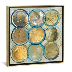 ICanvas Indigo Gold By Carol Robinson Gallery-Wrapped Canvas Print - 18 X 18 X 0.75