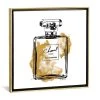 ICanvas Black And Gold Perfume Bottle By Amanda Greenwood Gallery-Wrapped Canvas Print - 37 X 37 X 0.75