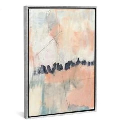 ICanvas Blush And Navy Ii By Jennifer Goldberger Gallery-Wrapped Canvas Print - 40 X 26 X 0.75