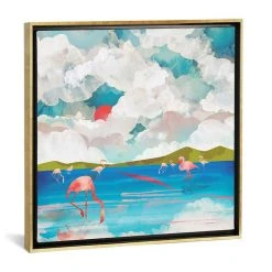 ICanvas Flamingo Dream By Spacefrog Designs Gallery-Wrapped Canvas Print - 18 X 18 X 0.75