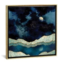 ICanvas Indigo Sky By Spacefrog Designs Gallery-Wrapped Canvas Print - 26 X 26 X 0.75