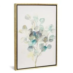 ICanvas Eucalyptus Iii, White By Danhui Nai Gallery-Wrapped Canvas Print - 40 X 26 X 0.75